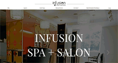 Desktop Screenshot of infusionspasalon.com
